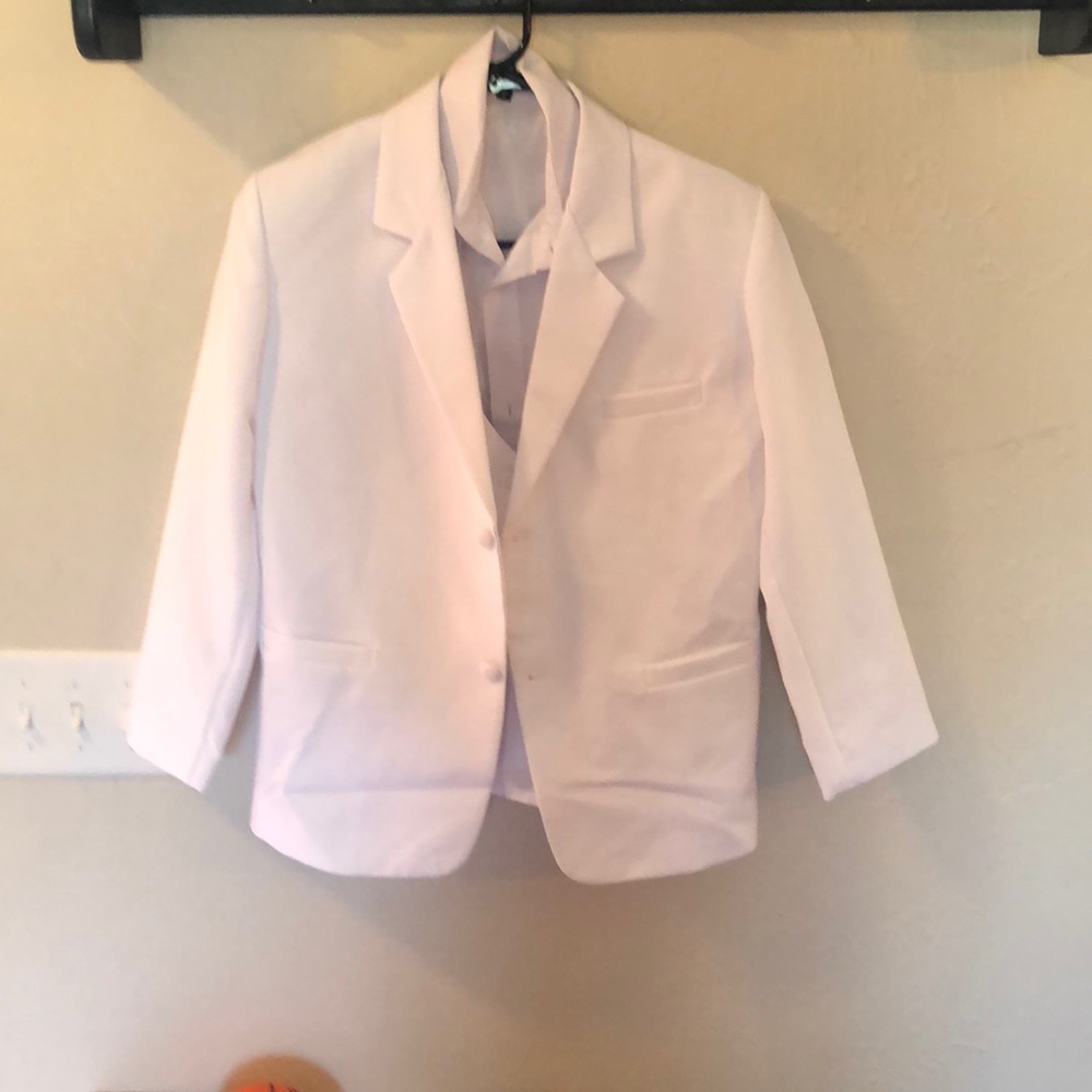 White long sleeve tuxedo